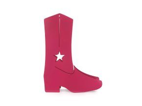 38301 4 umbrella stand country boots pink metal 27990d