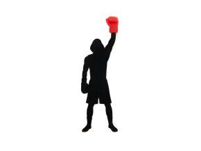 38304 bookmark boxing red black plastic 27929