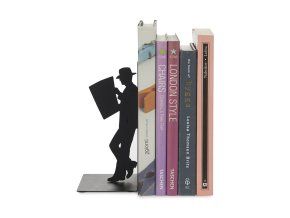 38316 bookend the reader black metal 25330