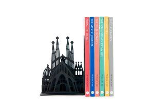 bookend barcelona black metal 28235