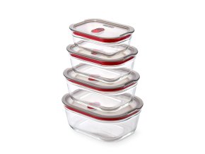 Sada nádob BLACK+BLUM Stack+Nest FBGR-BX-PACK4, 380ml (XS), 600ml (S), 900ml (M), 1,2l (L)